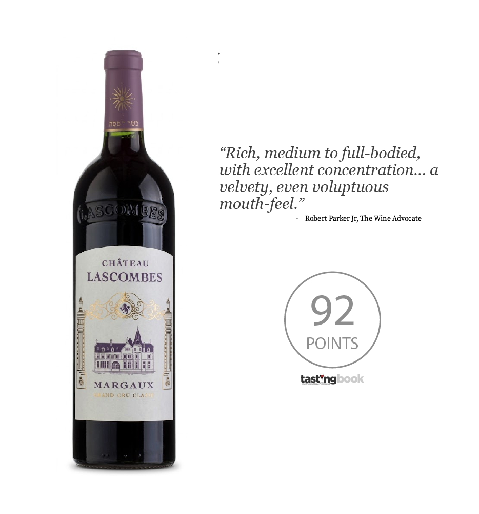 Château Lascombes 1990 vintage label showing age and provenance
