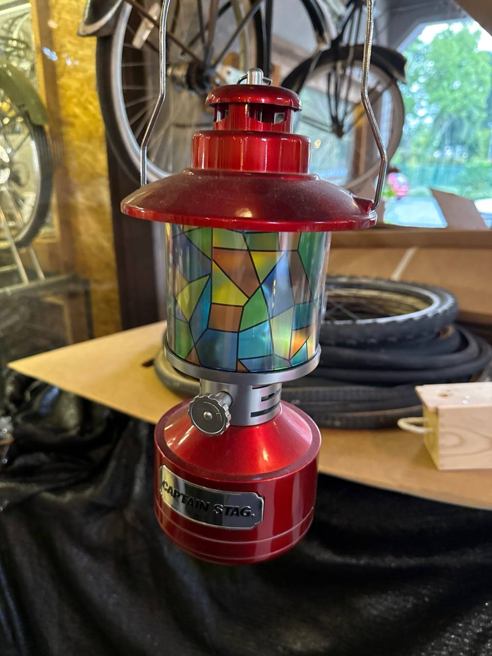 Twin LED Camping Lantern by Captain Stag - dual panel outdoor lantern