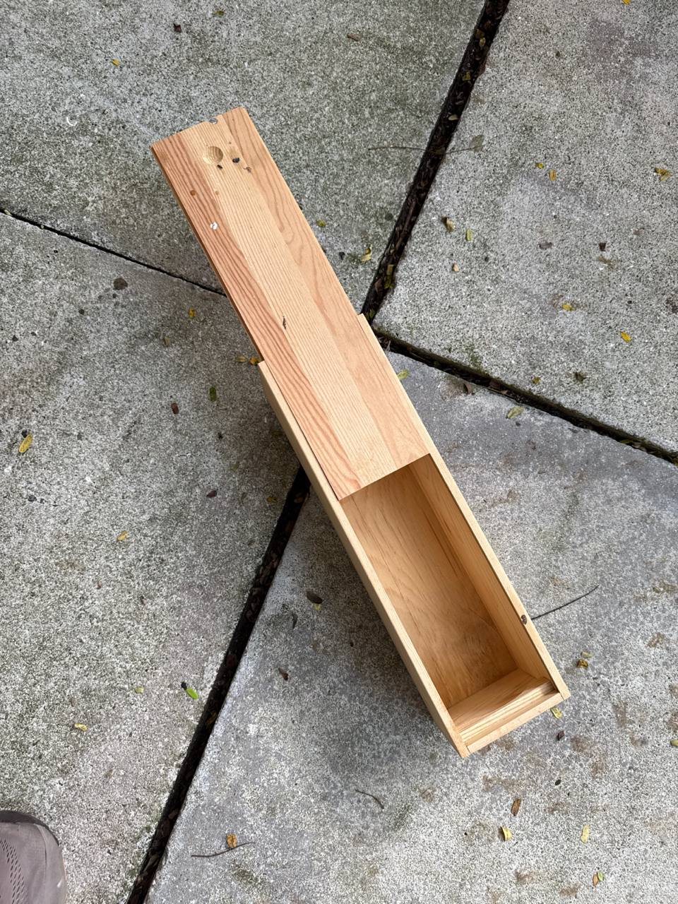 Simple Wooden Wine Carrier - natural wood bottle carrier