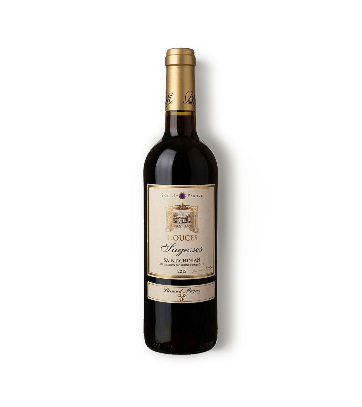 Douces Sagesses Saint-Chinian 2015 Bernard Magrez Languedoc red wine bottle